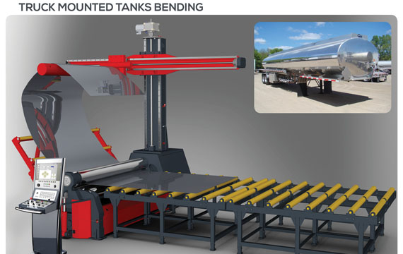 Truck Mounted Tanks Roll Bending Machine